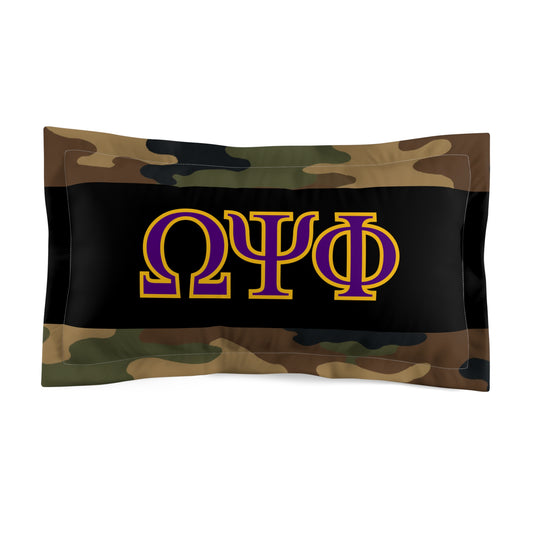 Omega Psi Camo Pillow Sham (King)