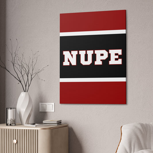 NUPE Vertical Wall Canvas