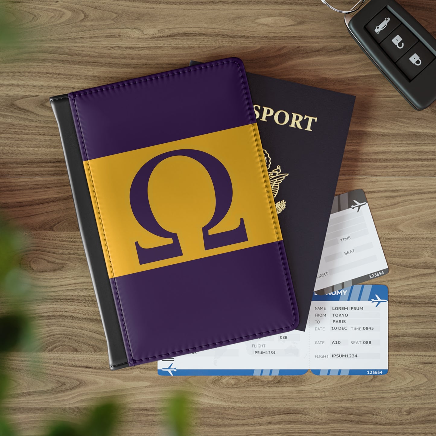 Omega Letter Passport Cover