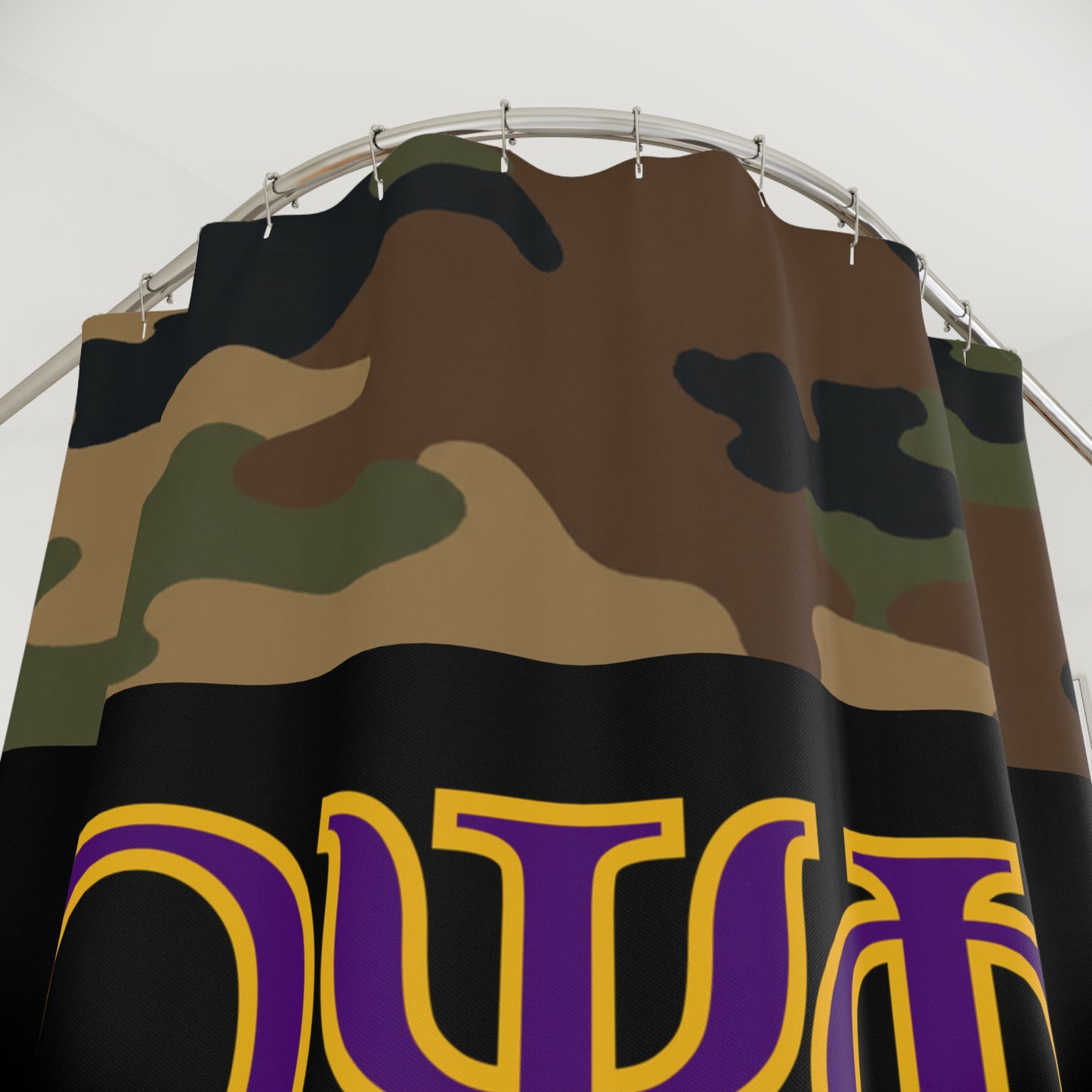Omega Psi Phi Camo Shower Curtain