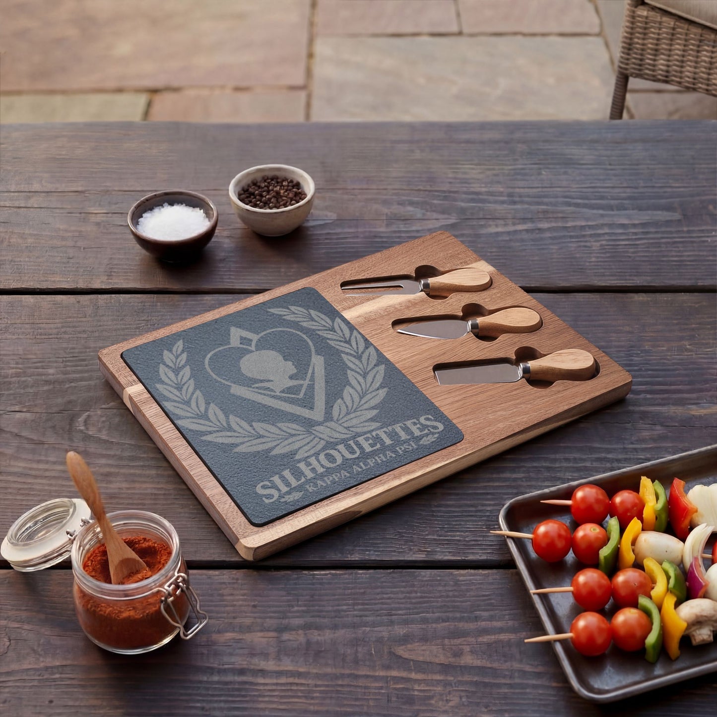 Kappa Silhouettes Charcuterie Board