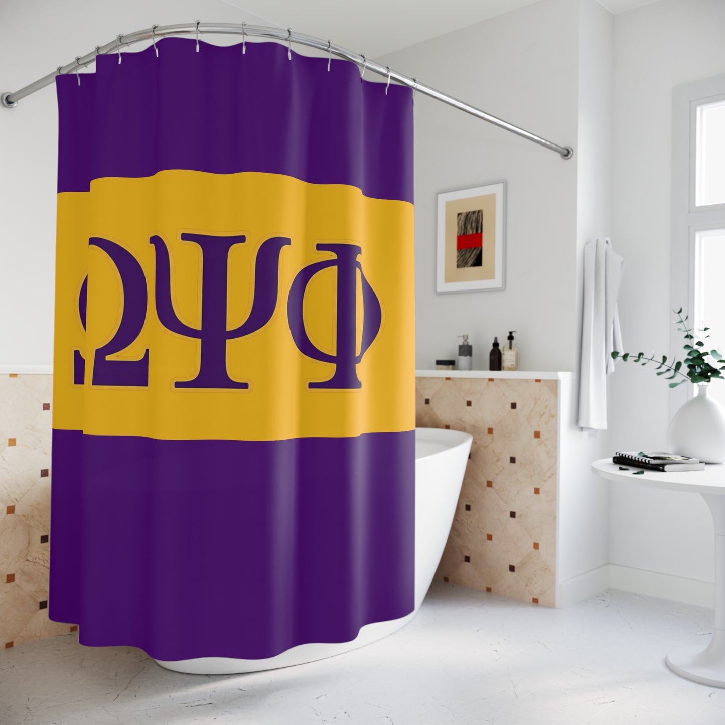 Omega Psi Phi Shower Curtain