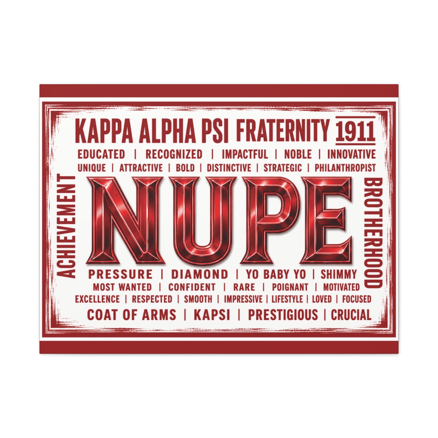 NUPE Pride Horizontal Wall Art Canvas