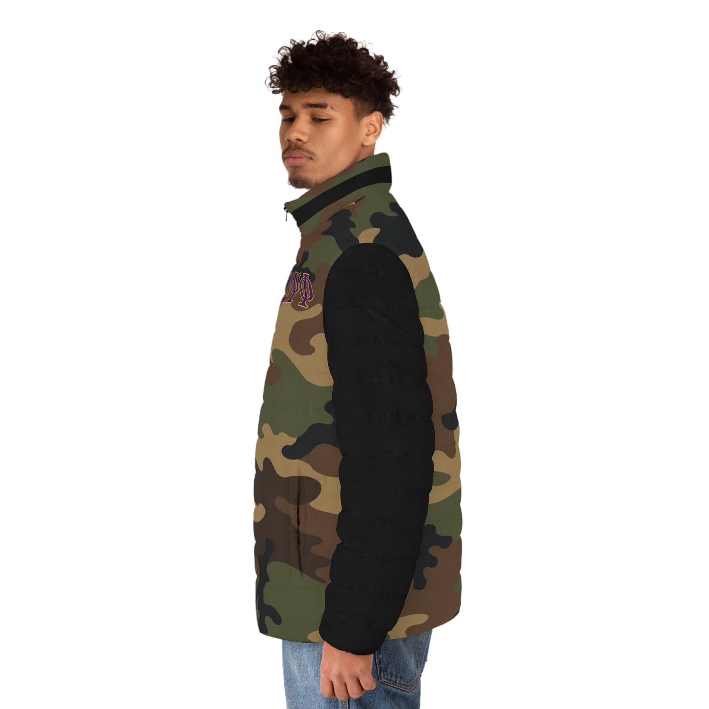 Omega Psi Phi Camo Puffer Jacket