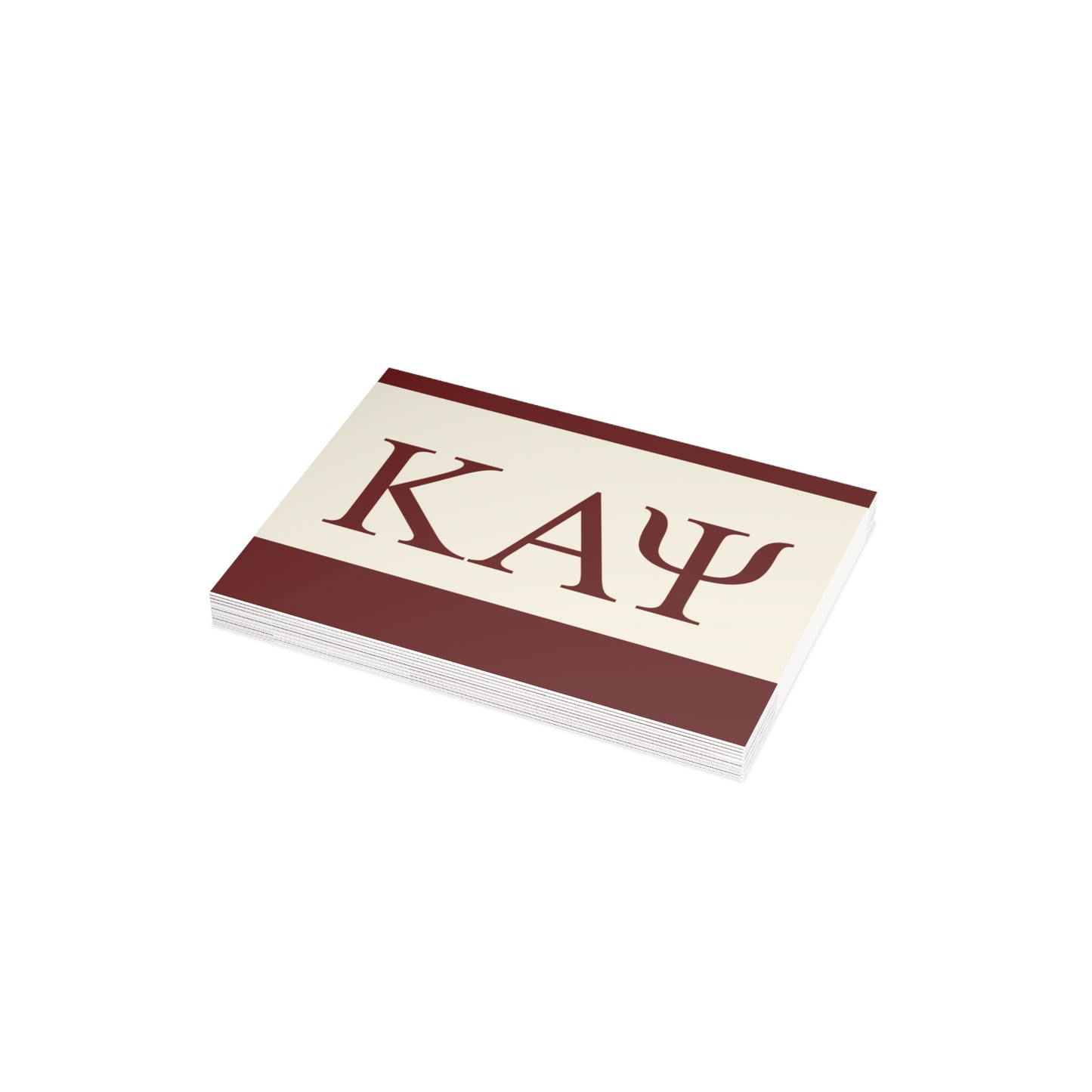 KAPsi Greeting Cards - Crimson & Cream