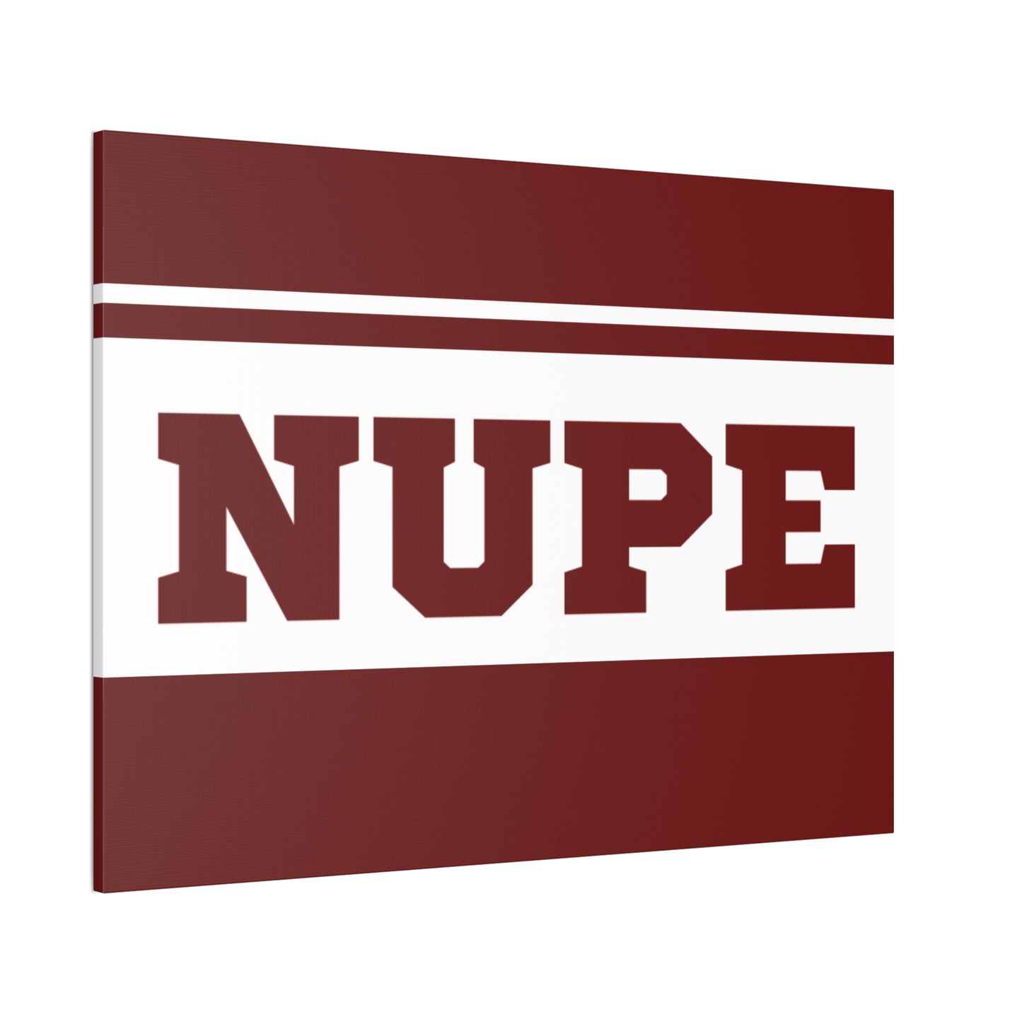 NUPE Crimson Horizontal Wall Canvas
