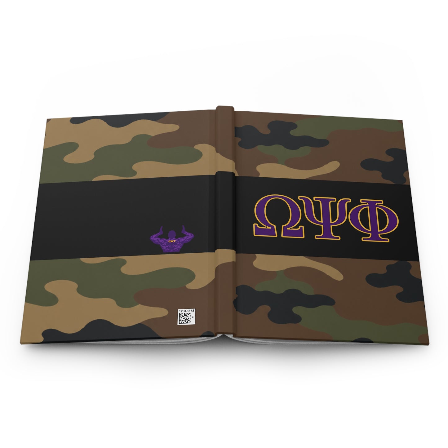 Omega Psi Phi Camo Hardcover Journal