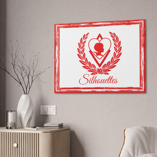 Silhouettes Washed Horizontal Wall Canvas