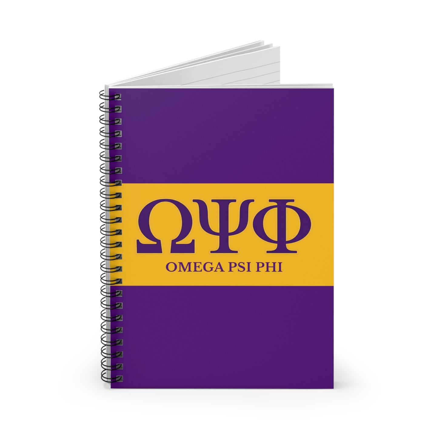 Omega Psi Phi Spiral Notebook