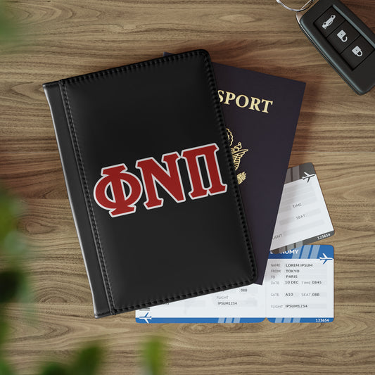 Phi Nu Pi Black Passport Cover