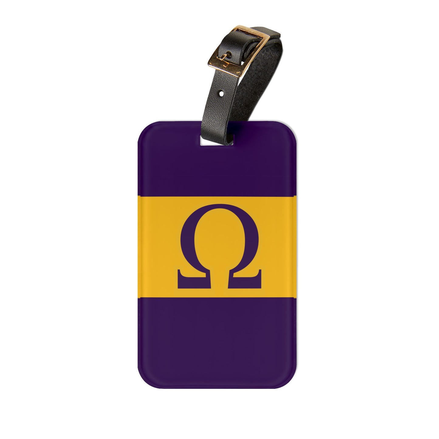 Omega Letter Acrylic Luggage Tag