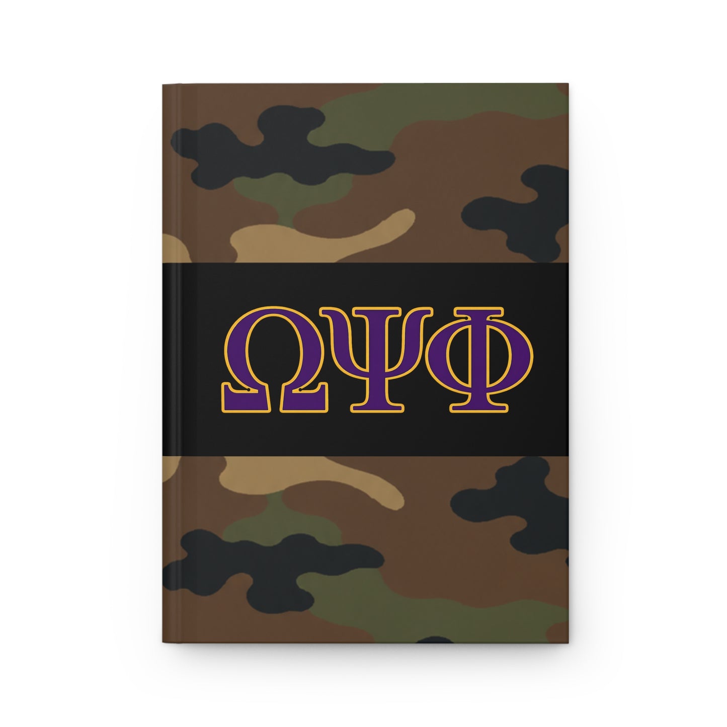 Omega Psi Phi Camo Hardcover Journal