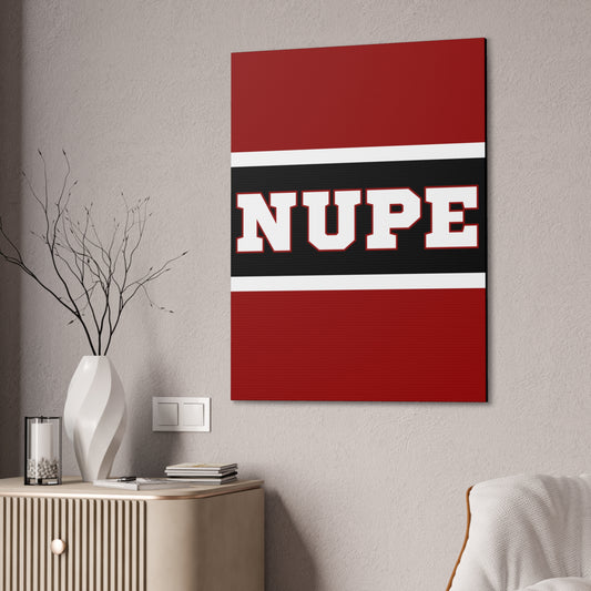 NUPE Vertical Wall Canvas