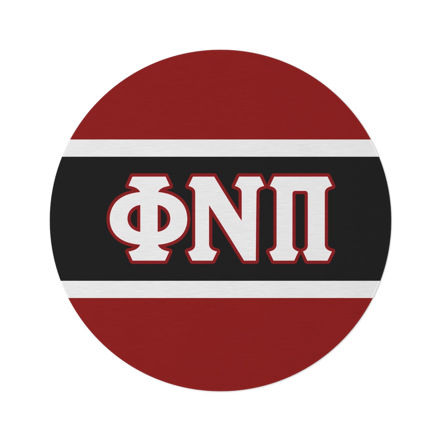Phi Nu Pi Round Rug