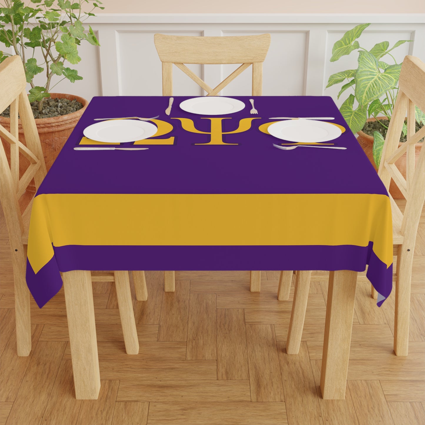 Omega Psi Phi Purple Tablecloth