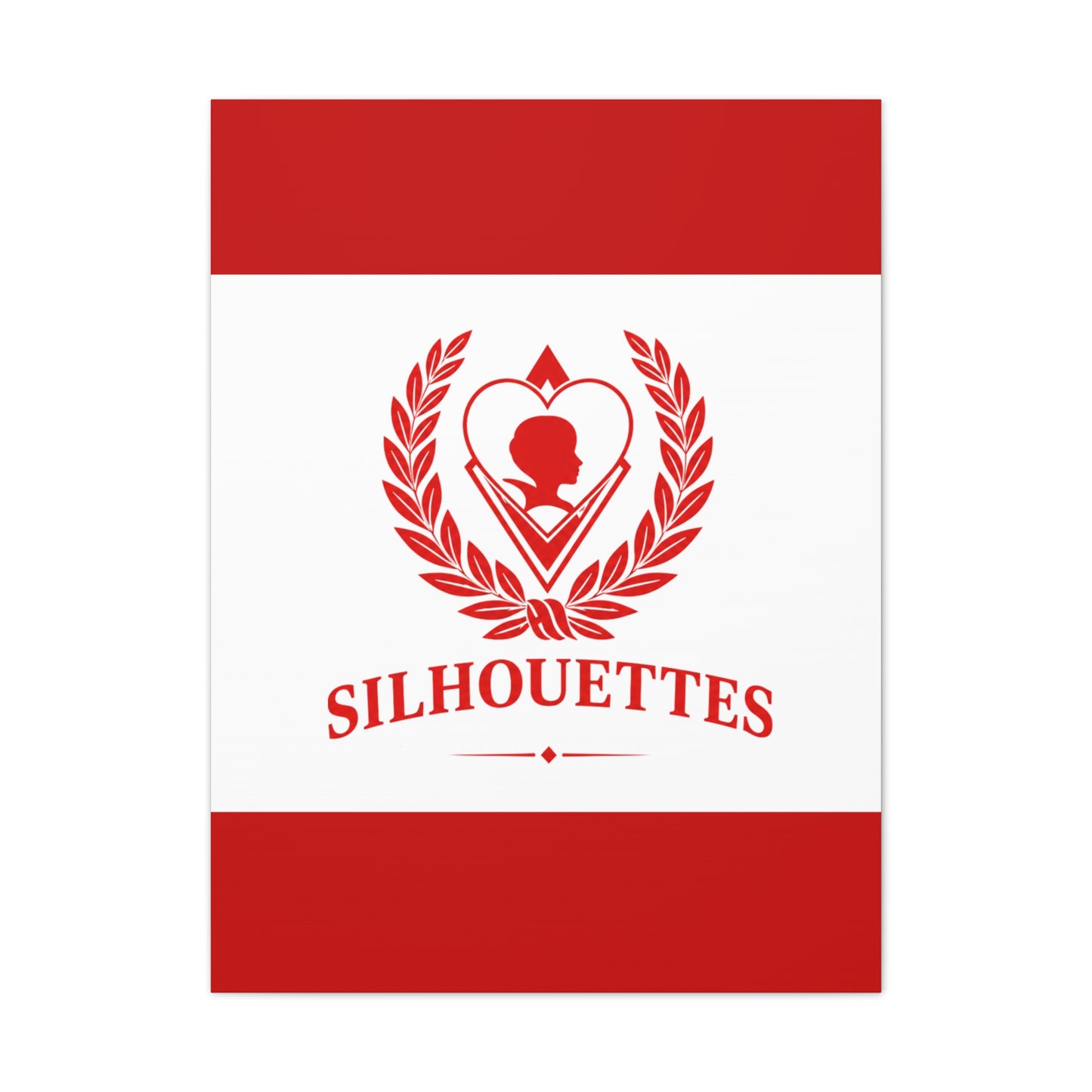 Silhouettes Vertical Wall Canvas