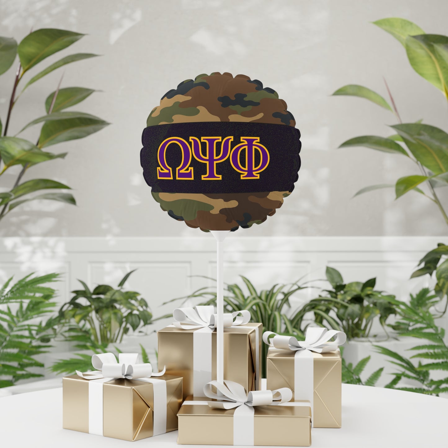 Omega Psi Phi Camo Balloon