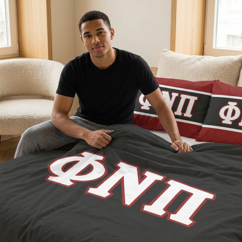 Phi Nu Pi Quilt Cover Set (3-Piece)