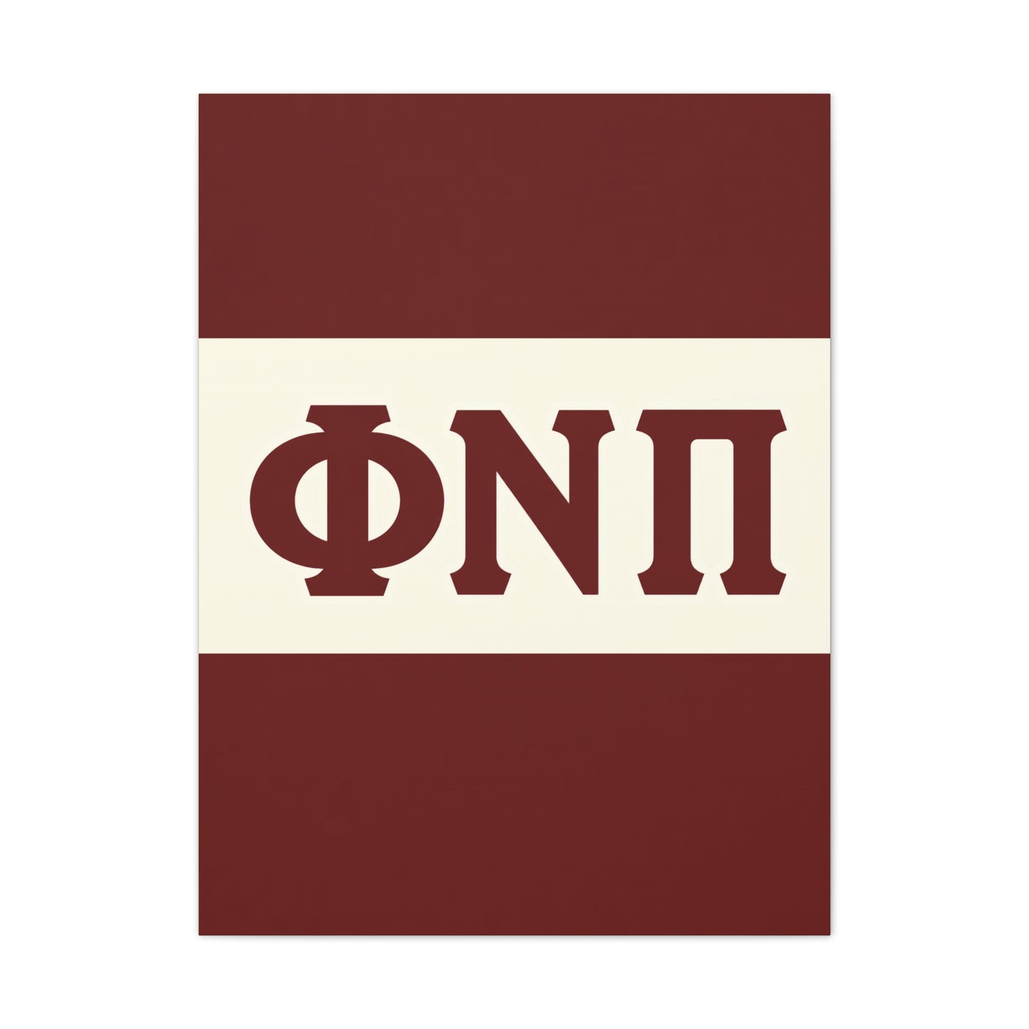 Phi Nu Pi Vertical Wall Canvas