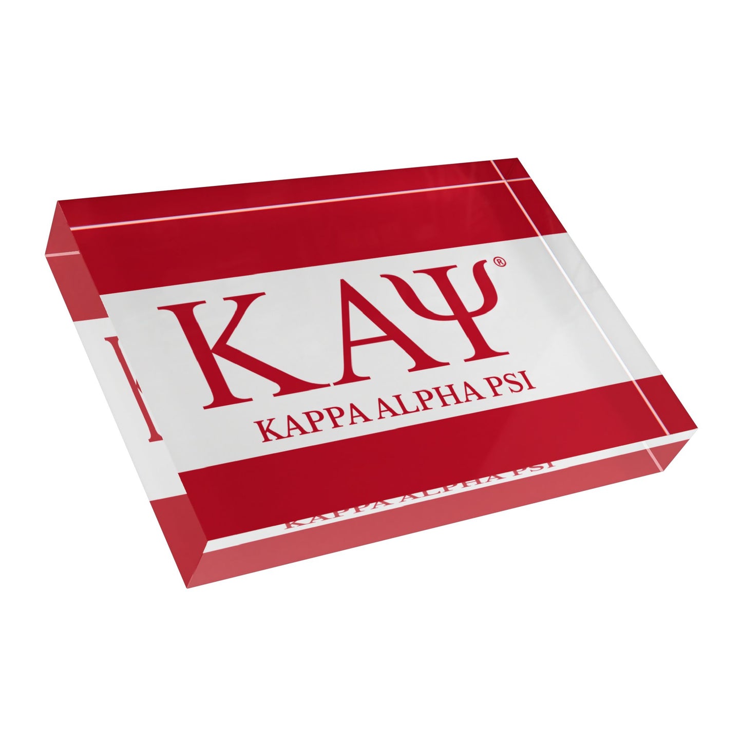 Kappa Alpha Psi Acrylic Block