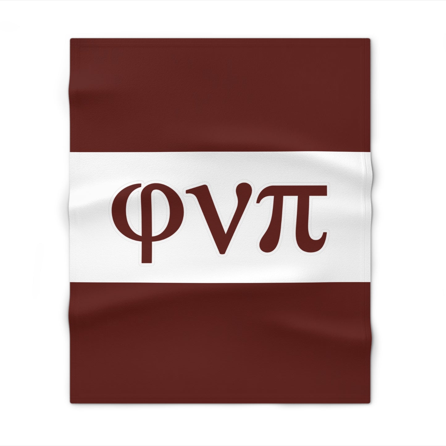 Phi Nu Pi Crimson Throw Blanket