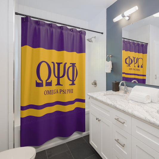 Omega Psi Phi Shower Curtain