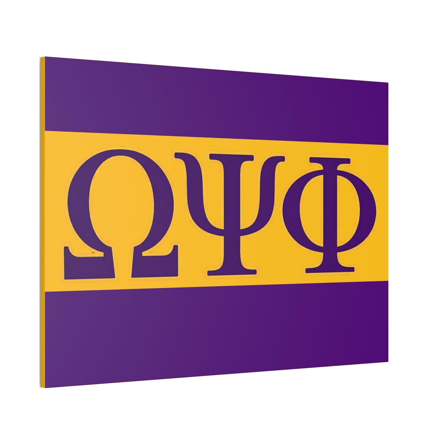 Omega Psi Phi Horizontal Wall Canvas