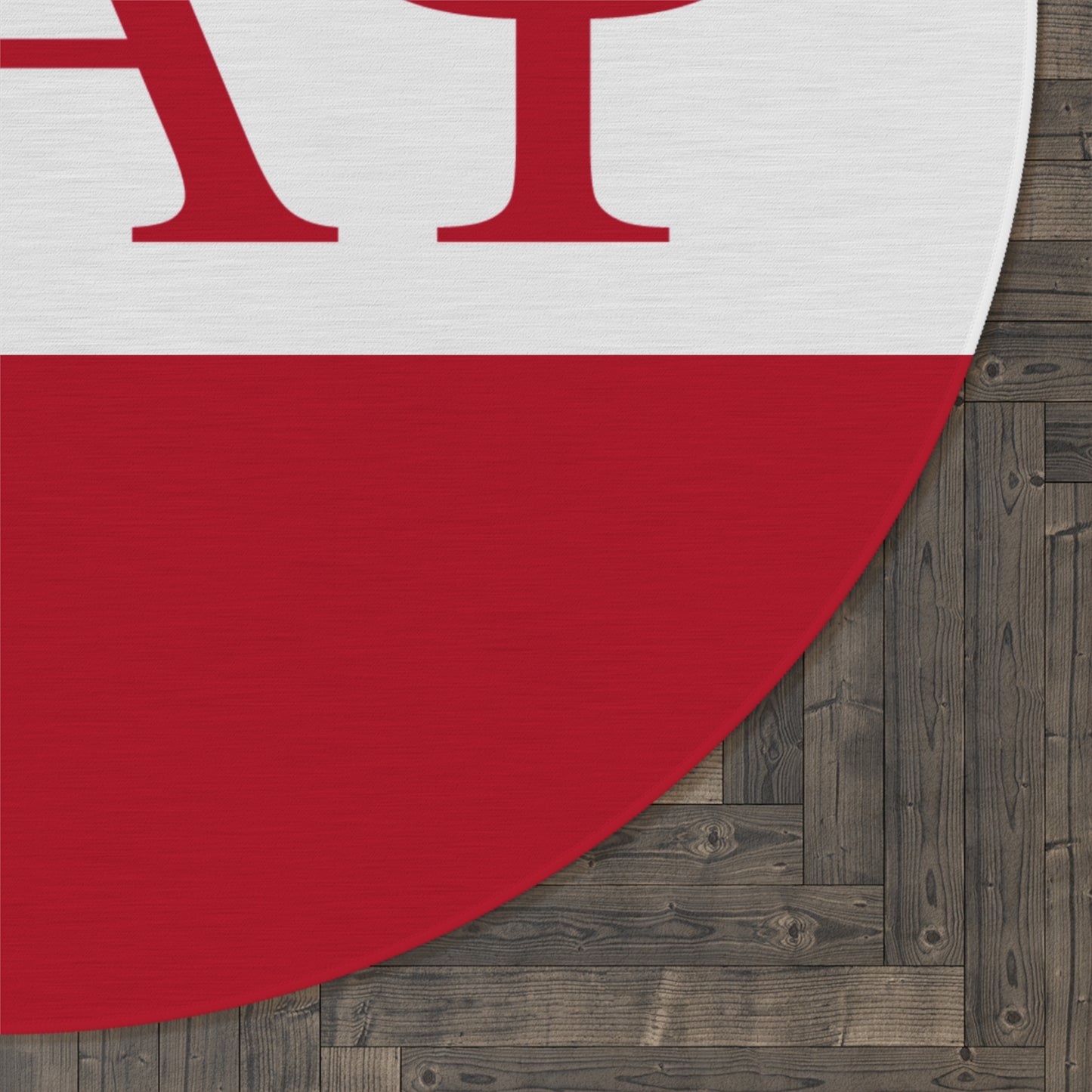 Kappa Alpha Psi Red Round Rug