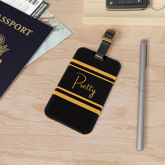 Pretty Chartres Acrylic Luggage Tag