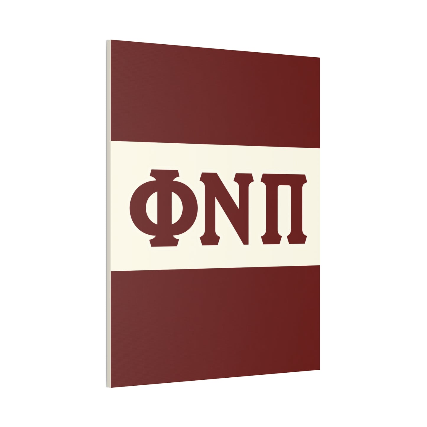 Phi Nu Pi Vertical Wall Canvas