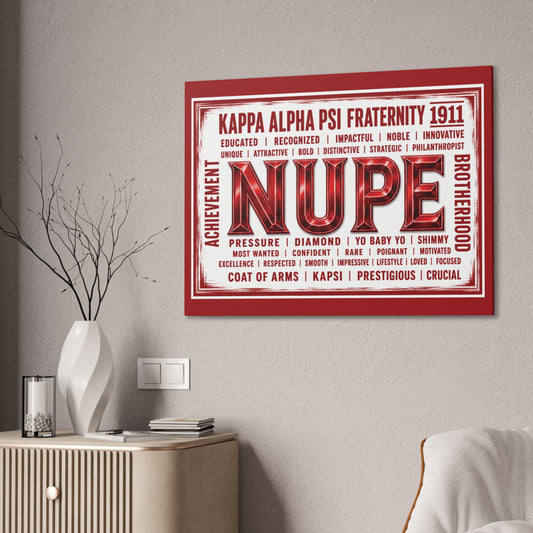 NUPE Pride Horizontal Wall Canvas