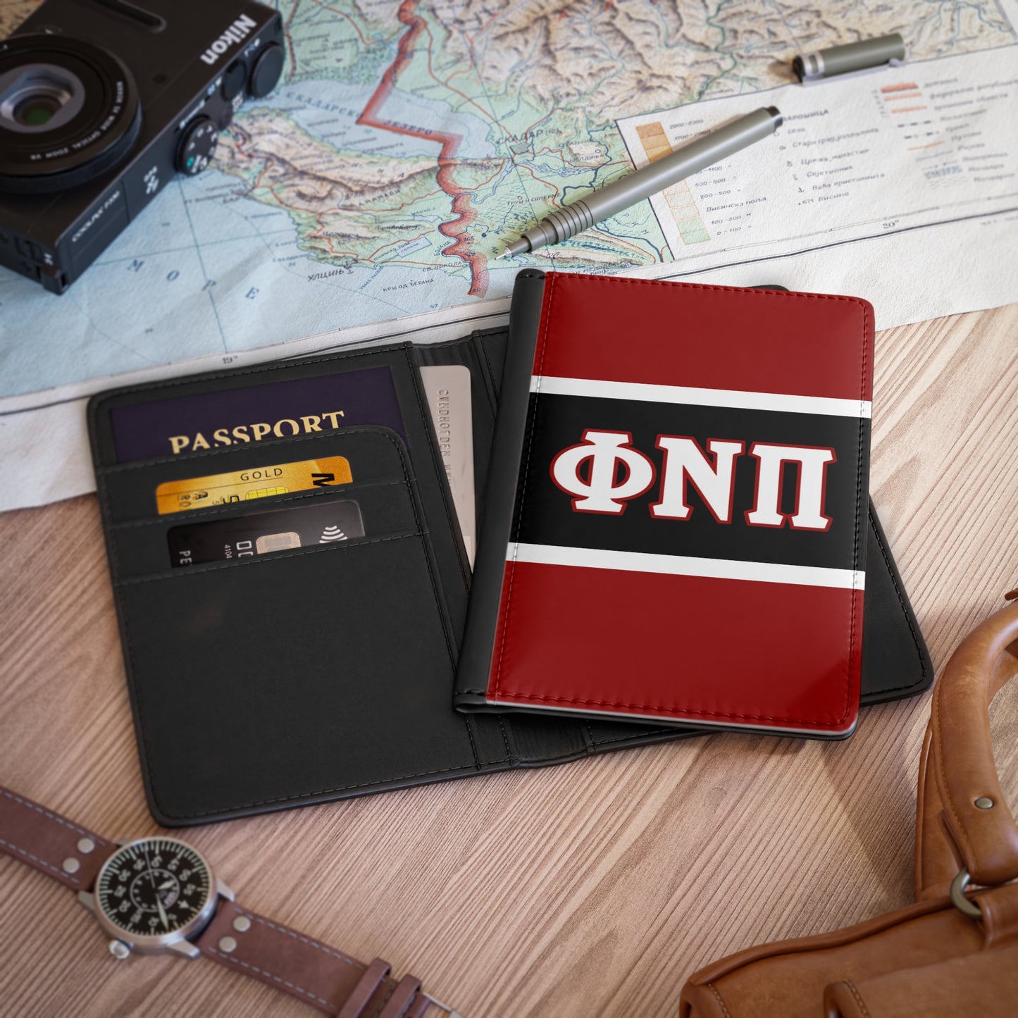 Phi Nu Pi Piety Passport Cover