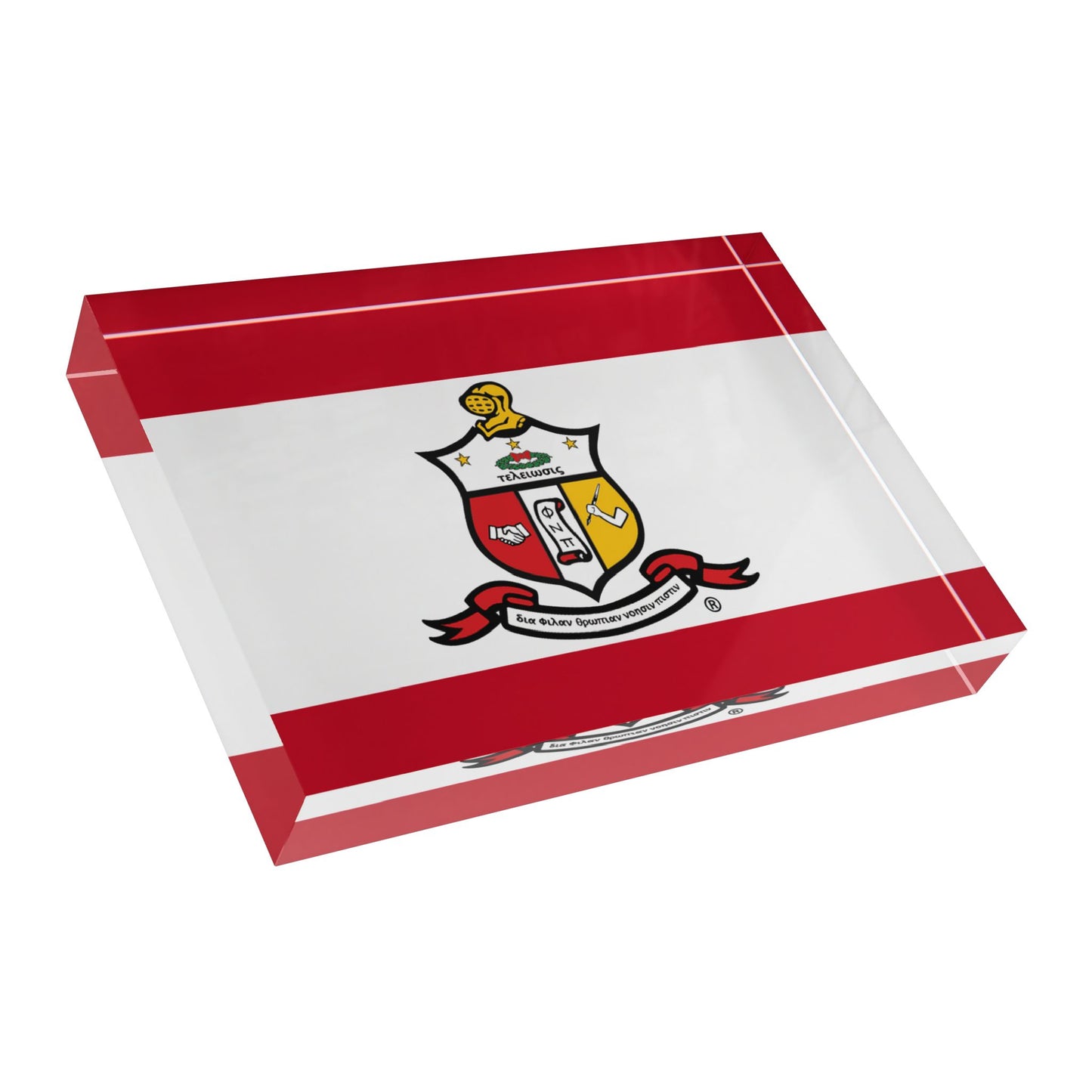 Kappa Alpha Psi Coat of Arms Acrylic Block