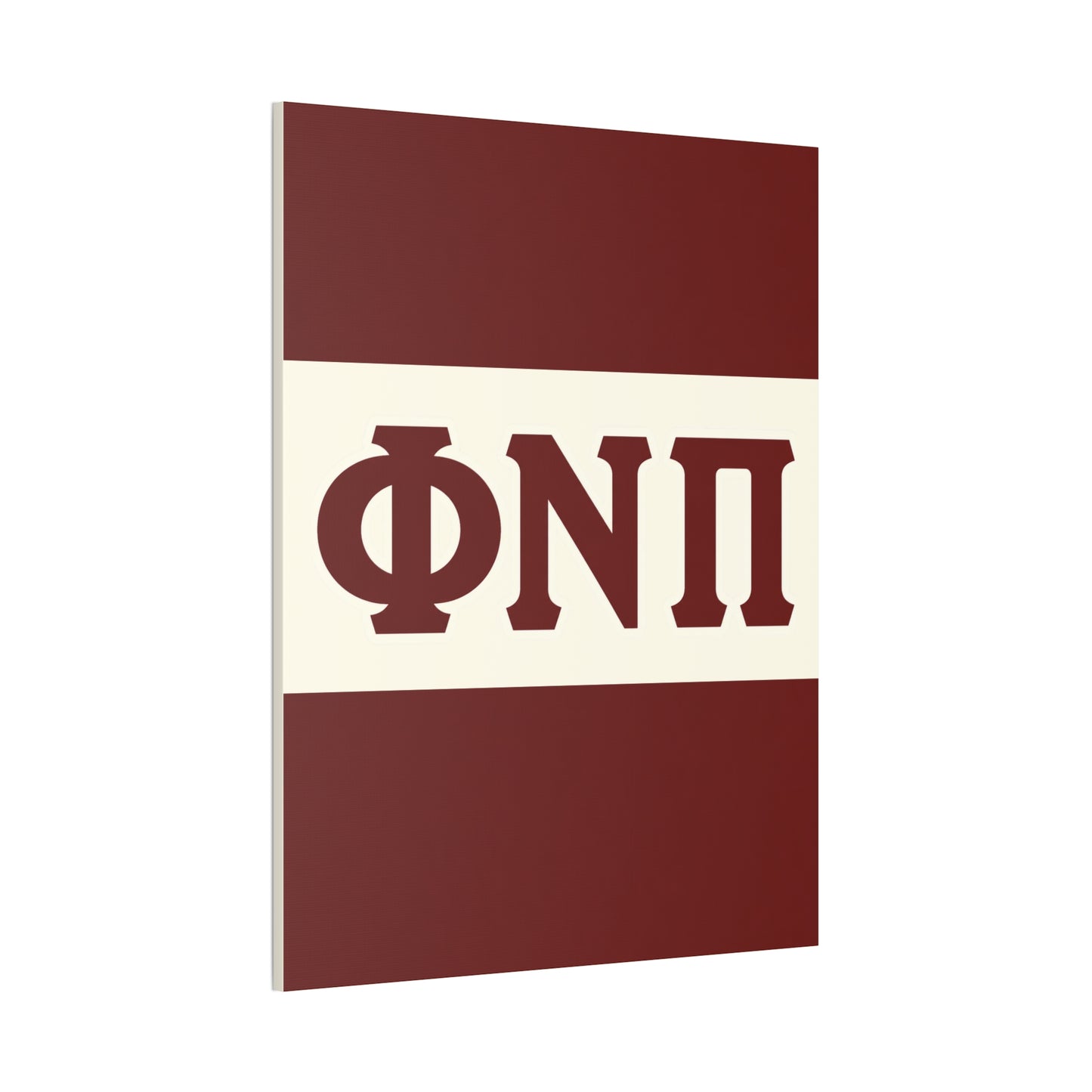 Phi Nu Pi Vertical Wall Canvas