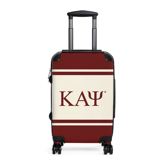 Kappa Alpha Psi Suitcase - Crimson & Cream