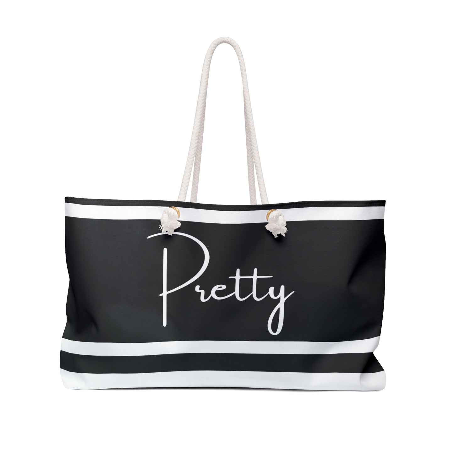 Pretty Black & White Tote Bag