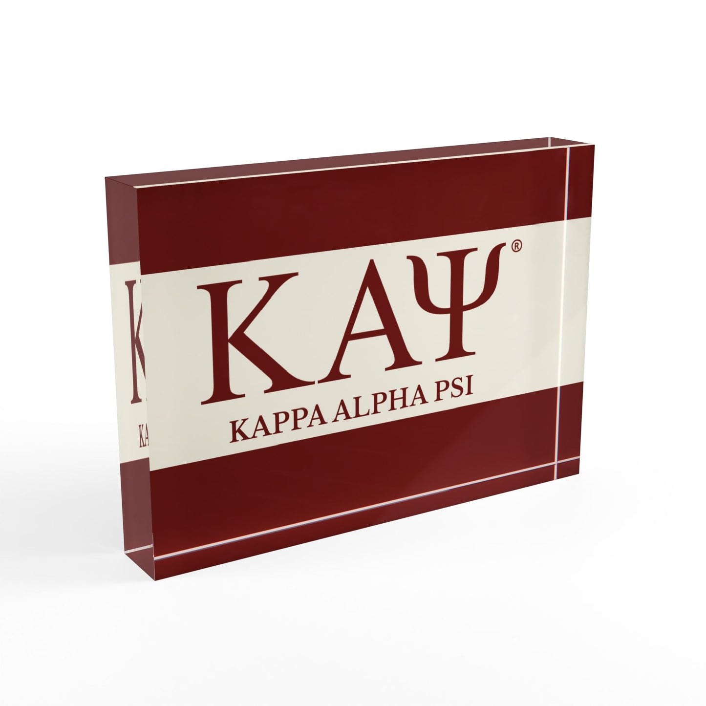 Kappa Alpha Psi Acrylic Block 3.0
