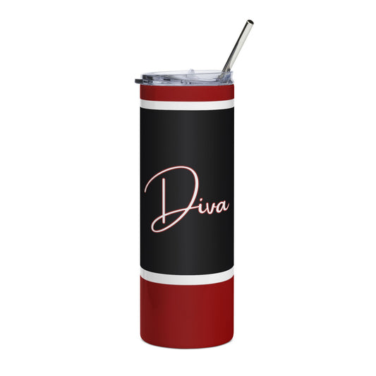 Diva Black Stainless Steel Tumbler