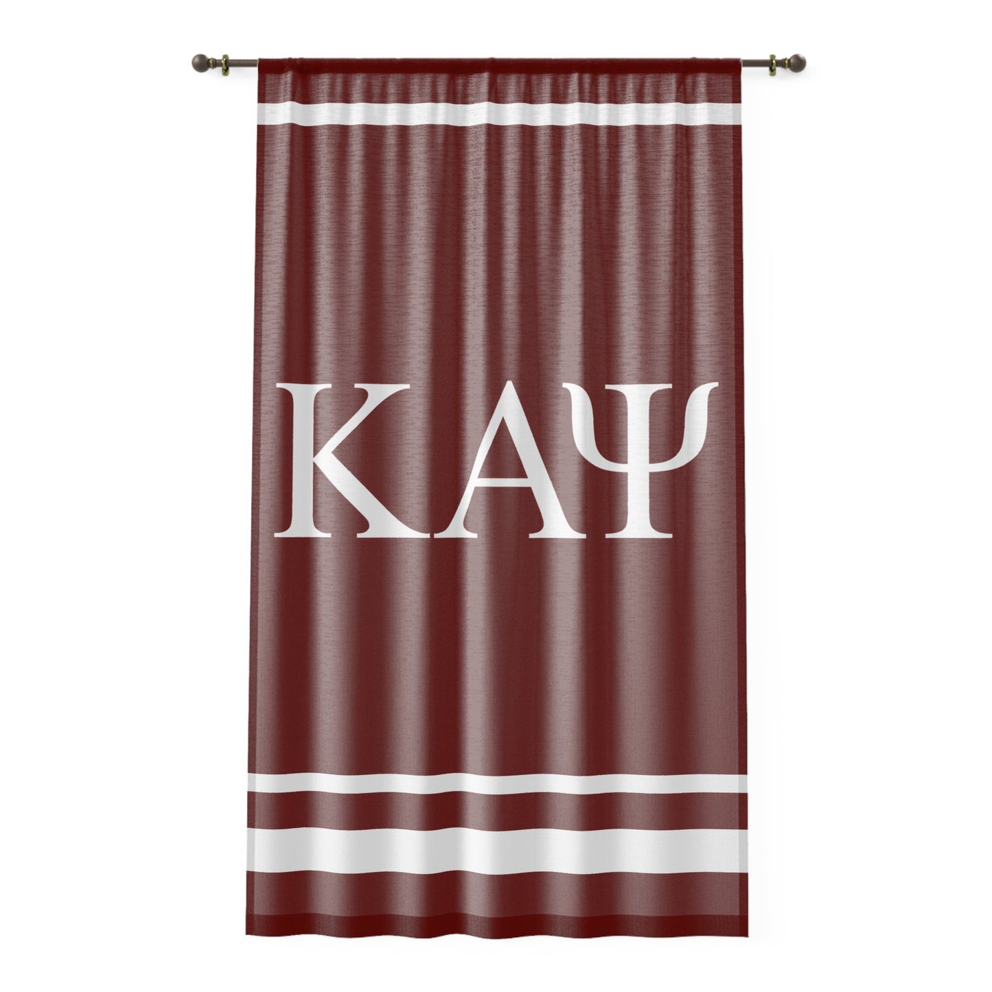 Kappa Alpha Psi Sheer Window Curtain