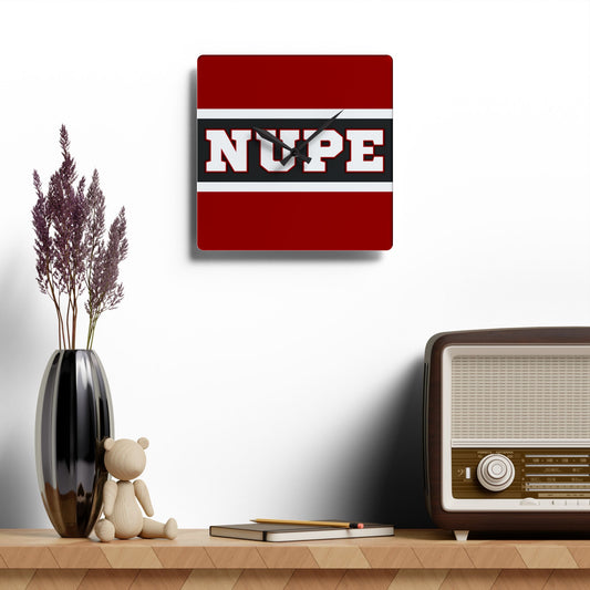 NUPE Square Wall Clock