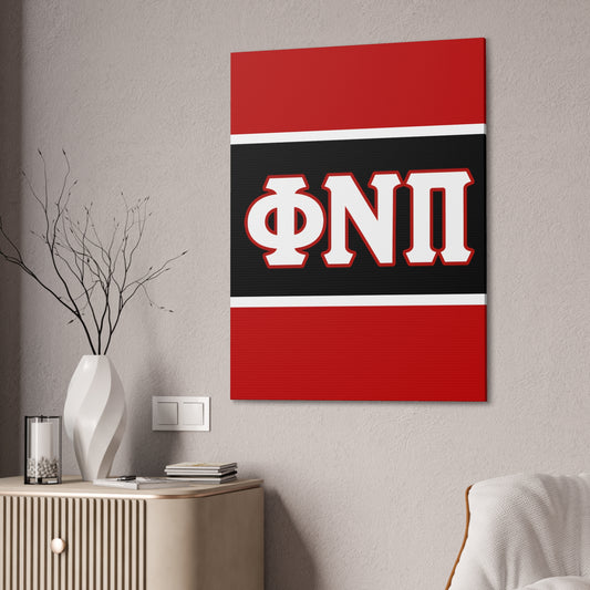 Phi Nu Pi Vertical Wall Canvas 2.0