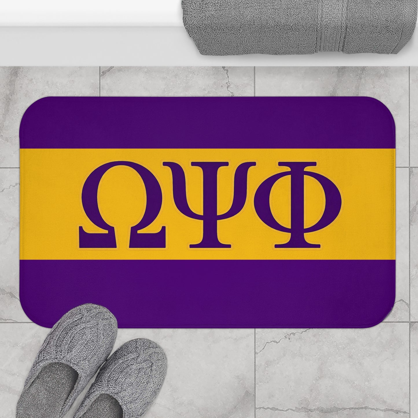 Omega Psi Phi Bath Mat