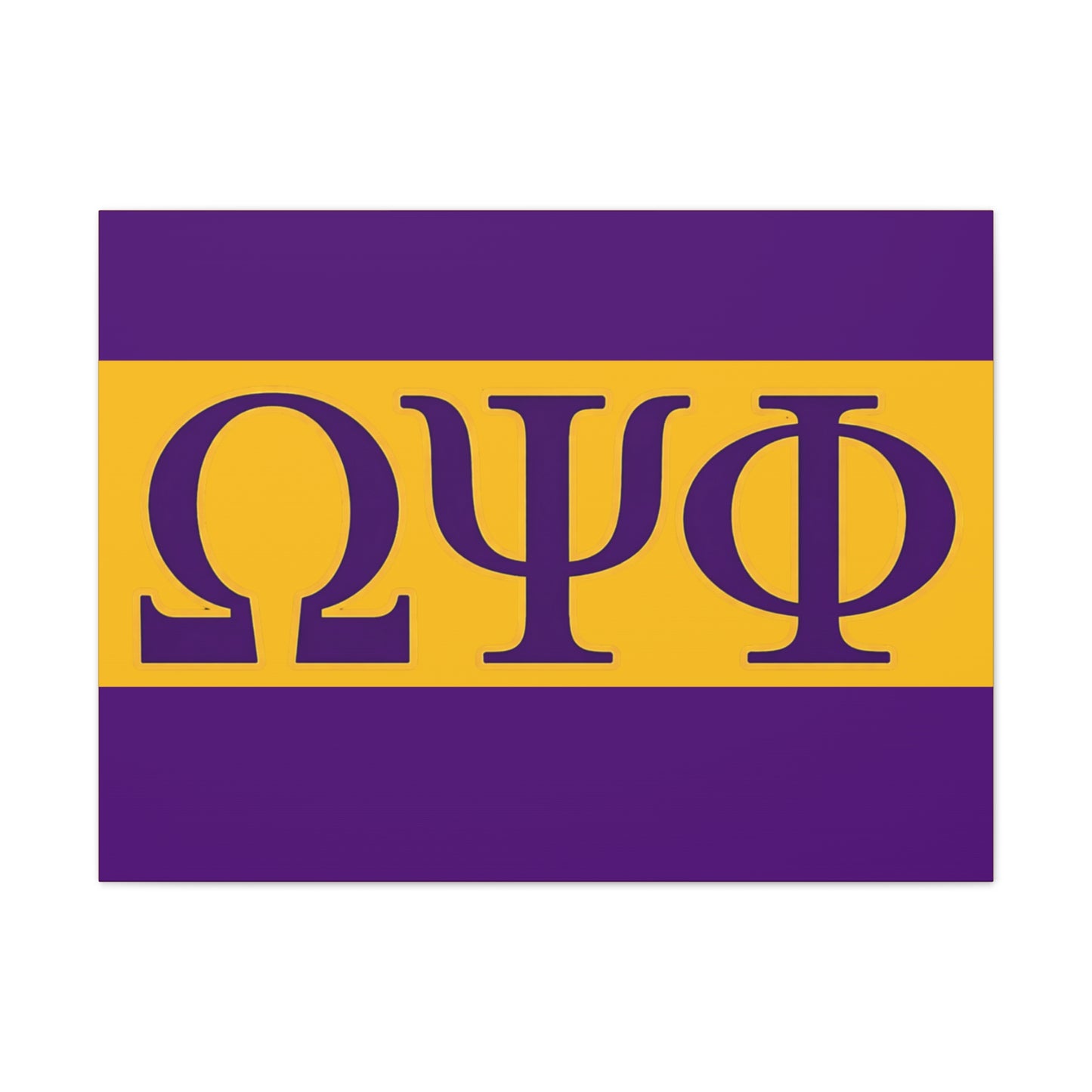 Omega Psi Phi Horizontal Wall Canvas
