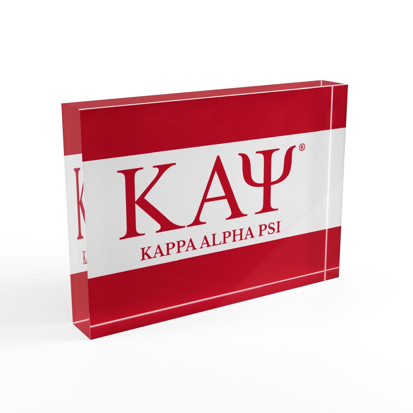 Kappa Alpha Psi Acrylic Block