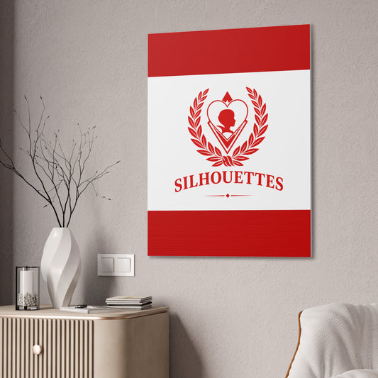 Silhouettes Vertical Wall Canvas