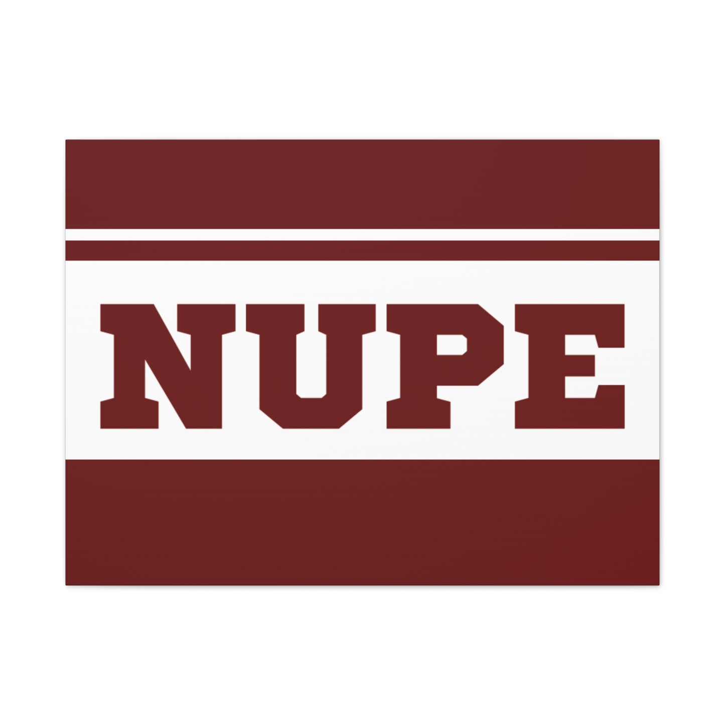 NUPE Crimson Horizontal Wall Canvas
