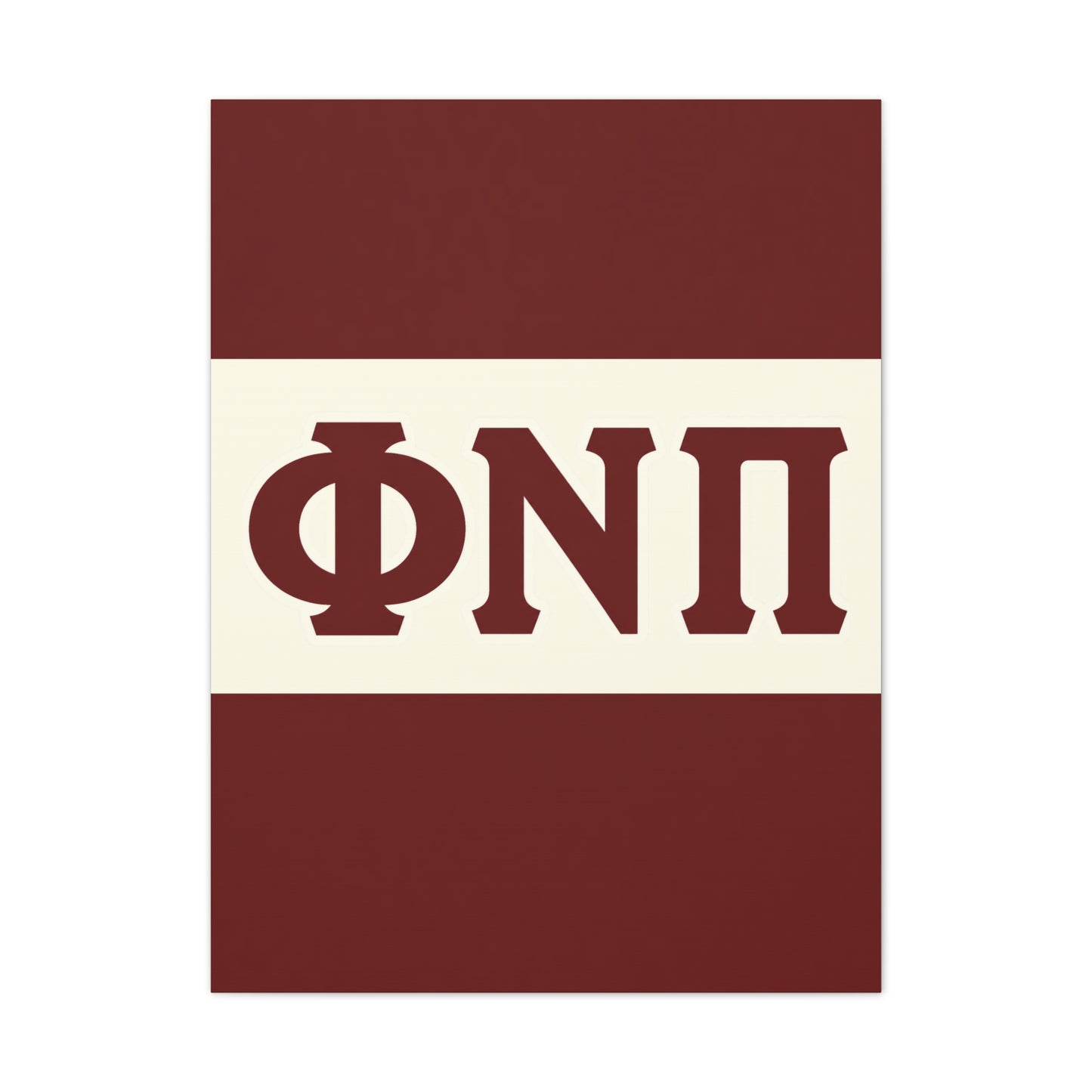 Phi Nu Pi Vertical Wall Canvas