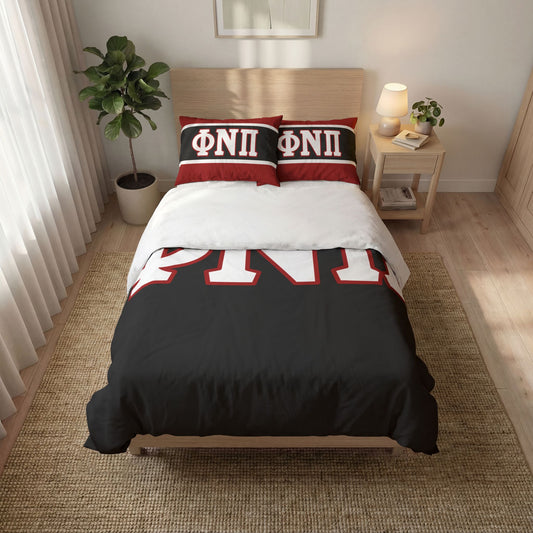 Phi Nu Pi Quilt Cover Set (3-Piece)