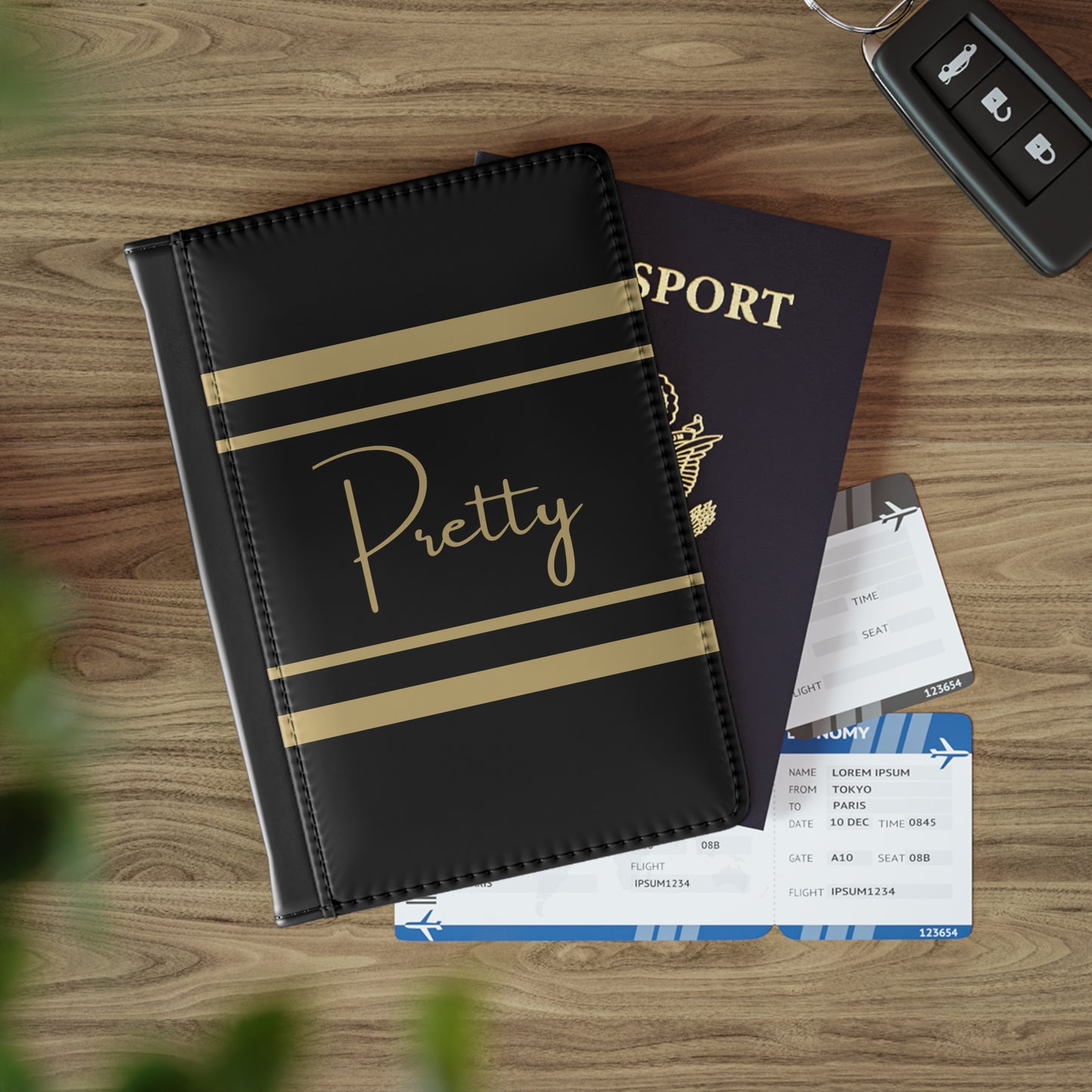 Pretty Charbonnet Passport Cover