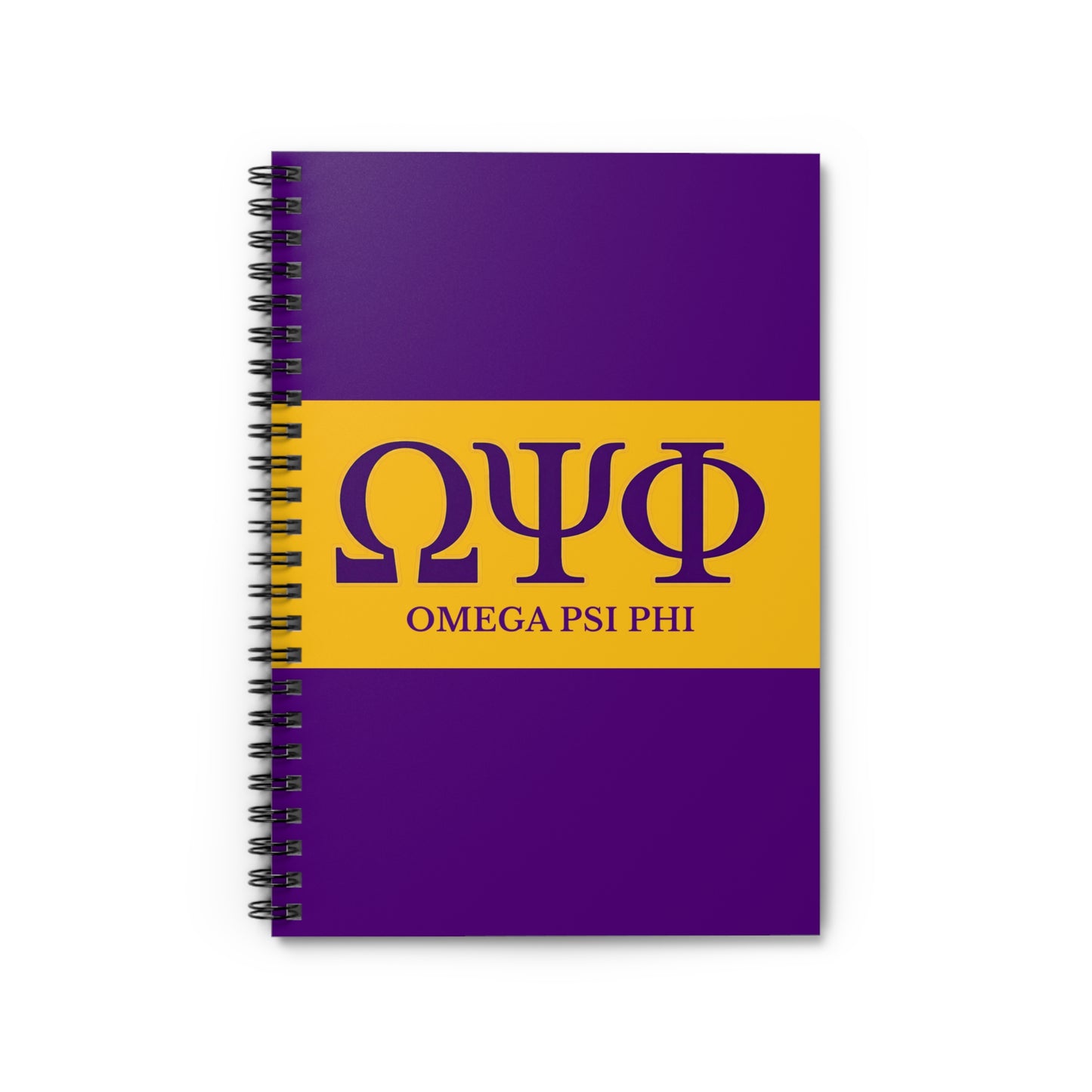 Omega Psi Phi Spiral Notebook
